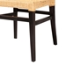 Baxton Studio Lingga Modern Bohemian Dark Brown Mahogany Wood and Natural Rattan Dining Chair - Lingga-Mahogany-DC