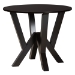 Baxton Studio Kai Modern Sand Fabric and Dark Brown Finished Wood 5-Piece Dining Set - Kai-Sand/Dark Brown-5PC Dining Set