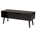 Baxton Studio Roden Modern Two-Tone Black and Espresso Brown Finished Wood Coffee Table with Lift-Top Storage Compartment
