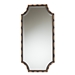 Baxton Studio Lieven Rustic Glam and Luxe Two-Tone Light Brown and Black Finished Metal Accent Wall Mirror