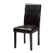 Baxton Studio Asli Modern Espresso Brown Faux Leather and Wood 5-Piece Dining Set - Asli-Dark Brown-5PC Dining Set