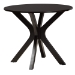 Baxton Studio Asli Modern Espresso Brown Faux Leather and Wood 5-Piece Dining Set - Asli-Dark Brown-5PC Dining Set