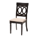 Baxton Studio Jessie Modern Sand Fabric and Dark Brown Finished Wood 5-Piece Dining Set - Jessie-Sand/Dark Brown-5PC Dining Set