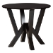 Baxton Studio Angie Modern Sand Fabric and Dark Brown Finished Wood 5-Piece Dining Set - Angie-Sand/Dark Brown-5PC Dining Set
