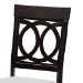 Baxton Studio Jessie Modern Grey Fabric and Dark Brown Finished Wood 5-Piece Dining Set - Jessie-Grey/Dark Brown-5PC Dining Set