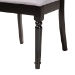 Baxton Studio Jessie Modern Grey Fabric and Dark Brown Finished Wood 5-Piece Dining Set - Jessie-Grey/Dark Brown-5PC Dining Set
