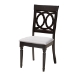 Baxton Studio Angie Modern Grey Fabric and Dark Brown Finished Wood 5-Piece Dining Set - Angie-Grey/Dark Brown-5PC Dining Set
