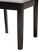 Baxton Studio Genesis Modern Grey Fabric and Dark Brown Finished Wood 2-Piece Dining Chair Set - RH389C-Grey/Dark Brown-DC-2PK