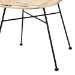 bali & pari Manhattan Modern Bohemian Natural Brown Rattan and Black Metal 2-Piece Dining Chair Set - Manhattan-Rattan/Black-DC