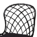 bali & pari Sabelle Modern Bohemian Black Finished Rattan and Metal 2-Piece Dining Chair Set - Santa1-Black Rattan-DC