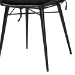 bali & pari Sabelle Modern Bohemian Black Finished Rattan and Metal 2-Piece Dining Chair Set - Santa1-Black Rattan-DC