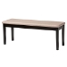 Baxton Studio Olympia Modern Beige Fabric and Espresso Brown Finished Wood 6-Piece Dining Set - RH386C-Sand/Dark Brown-6PC Dining Set
