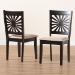 Baxton Studio Olympia Modern Beige Fabric and Espresso Brown Finished Wood 2-Piece Dining Chair Set - RH386C-Sand/Dark Brown-DC-2PK