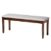 Baxton Studio Olympia Modern Grey Fabric and Walnut Brown Finished Wood 6-Piece Dining Set - RH386C-Grey/Walnut-6PC Dining Set