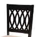 Baxton Studio Florencia Modern Beige Fabric and Espresso Brown Finished Wood 6-Piece Dining Set - RH388C-Sand/Dark Brown-6PC Dining Set
