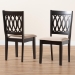 Baxton Studio Florencia Modern Beige Fabric and Espresso Brown Finished Wood 2-Piece Dining Chair Set - RH388C-Sand/Dark Brown-DC-2PK