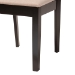 Baxton Studio Florencia Modern Beige Fabric and Espresso Brown Finished Wood 5-Piece Dining Set - RH388C-Sand/Dark Brown-5PC Dining Set