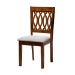 Baxton Studio Florencia Modern Grey Fabric and Walnut Brown Finished Wood 6-Piece Dining Set - RH388C-Grey/Walnut-6PC Dining Set