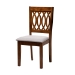 Baxton Studio Florencia Modern Grey Fabric and Walnut Brown Finished Wood 5-Piece Dining Set - RH388C-Grey/Walnut-5PC Dining Set