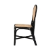 bali & pari Ayana Mid-Century Modern Two-Tone Black and Natural Brown Rattan Dining Chair - Ayana-Rattan-DC