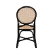 bali & pari Ayana Mid-Century Modern Two-Tone Black and Natural Brown Rattan Dining Chair - Ayana-Rattan-DC