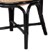 bali & pari Ayana Mid-Century Modern Two-Tone Black and Natural Brown Rattan Dining Chair - Ayana-Rattan-DC