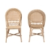 bali & pari Jelita Modern Bohemian Natural Brown Rattan 2-Piece Dining Chair Set - Jelita-Rattan-DC