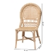 bali & pari Jelita Modern Bohemian Natural Brown Rattan 2-Piece Dining Chair Set - Jelita-Rattan-DC