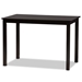 Baxton Studio Eveline Modern Espresso Brown Finished Wood 43-Inch Dining Table