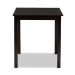 Baxton Studio Eveline Modern Espresso Brown Finished Wood 43-Inch Dining Table - RH7006-Dark Brown-DT