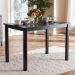 Baxton Studio Eveline Modern Espresso Brown Finished Wood 43-Inch Dining Table - RH7006-Dark Brown-DT