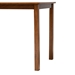 Baxton Studio Eveline Modern Walnut Brown Finished Wood 43-Inch Dining Table - RH7006-Walnut Brown-DT
