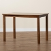 Baxton Studio Eveline Modern Walnut Brown Finished Wood 43-Inch Dining Table - RH7006-Walnut Brown-DT