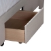Baxton Studio Braylon Mid-Century Modern Transitional Beige Fabric and Dark Brown Finished Wood Full Size 3-Drawer Storage Platform Bed - CF 9270-A-Coronado-A-Beige-Full