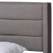 Baxton Studio Braylon Mid-Century Modern Transitional Light Grey Fabric and Dark Brown Finished Wood Queen Size 3-Drawer Storage Platform Bed - CF 9270-A-Coronado-A-Grey-Queen