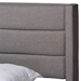 Baxton Studio Braylon Mid-Century Modern Transitional Light Grey Fabric and Dark Brown Finished Wood Full Size 3-Drawer Storage Platform Bed - CF 9270-A-Coronado-A-Grey-Full