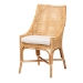 Baxton Studio Bella Modern Bohemian Natural Brown Rattan Dining Chair