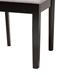 Baxton Studio Deanna Modern Grey Fabric and Dark Brown Finished Wood 2-Piece Dining Chair Set - RH387C-Grey/Dark Brown-DC-2PK