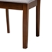 Baxton Studio Deanna Modern Grey Fabric and Walnut Brown Finished Wood 2-Piece Dining Chair Set - RH387C-Grey/Walnut-DC-2PK