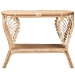 bali & pari Bastet Modern Bohemian Natural Brown Rattan 2-Tier Console Table - RBS033-Rattan-Console