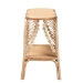 bali & pari Bastet Modern Bohemian Natural Brown Rattan 2-Tier Console Table - RBS033-Rattan-Console