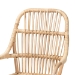 bali & pari Sumatera Modern Bohemian Natural Brown Rattan 2-Piece Dining Chair Set - Sumatera-Rattan-DC