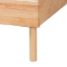 Baxton Studio Denton Japandi Natural Brown Finished Wood Queen Size Platform Bed - BBT61137-A2 Natural Wood-Queen Bed