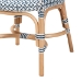 bali & pari Luciana Modern French Blue and White Weaving Natural Rattan Bistro Chair - Luciana-Rattan-DC