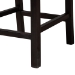 bali & pari Laymi Modern Bohemian Dark Brown Mahogany Wood and Seagrass Counter Stool - Laymi-Mahogany-CS