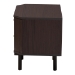 Baxton Studio Norwood Modern Transitional Two-Tone Black and Espresso Brown Finished Wood 2-Drawer End Table - LV34ST3424WI-MW-Side Table