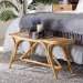 bali & pari Septa Modern Bohemian Natural Brown Rattan Accent Bench - Septa-Rattan-Bench