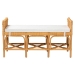 bali & pari Nairi Modern Bohemian Natural Brown Rattan Bench - WS21-Rattan-Bench