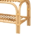 bali & pari Himari Modern Bohemian Natural Brown Rattan Accent Bench - WS24-Rattan-Bench