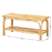 bali & pari Himari Modern Bohemian Natural Brown Rattan Accent Bench - WS24-Rattan-Bench